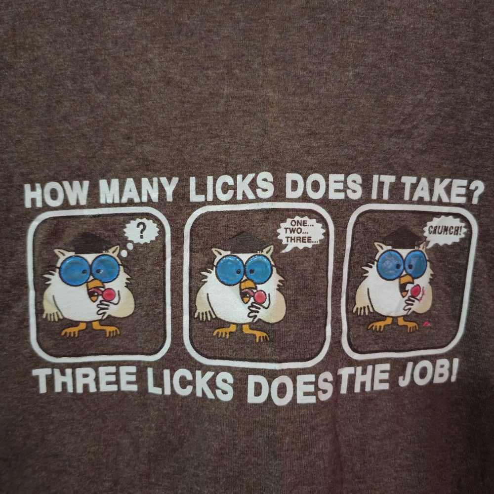 Vintage tootsie pop owl "HOW MANY LICKS? "